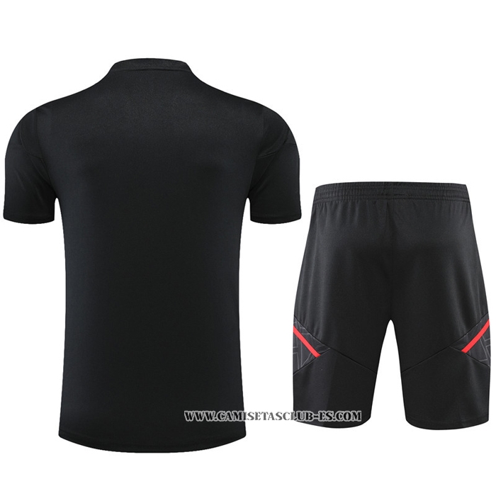 Chandal del Bayern Munich 22-23 Manga Corta Negro - Pantalon Corto
